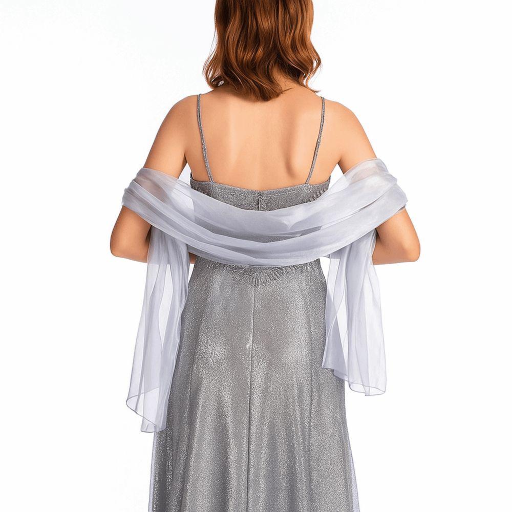 Châle de Mariage Couleur Pure Élégant Capes de Fête Décoration Écharpe Simple Châles Enveloppants pour Femmes Mariée