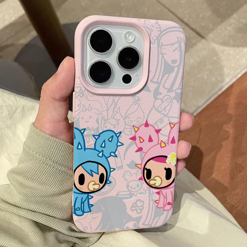 Cartoon T-Tokidokis Lichee Leather Phone Case For Samsung A57 A36 A26 A07 A55 A35 A16 A06 A54 A34 A25 A24 A15 A14 A05S A05 4G 5G