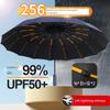 256-Bone Automatic Umbrella, Enlarged, Thickened and Reinforced, Foldable Sun Umbrella for Men and Women, Dual-Use for Sun and Rain, Uv Protection
