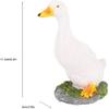 Gartendekoration Tierfigur aus Kunstharz, Ungiftige und Sichere Entenstatue, Flexible Simulation für Einkaufszentren Park Dekoration Hinterhof
