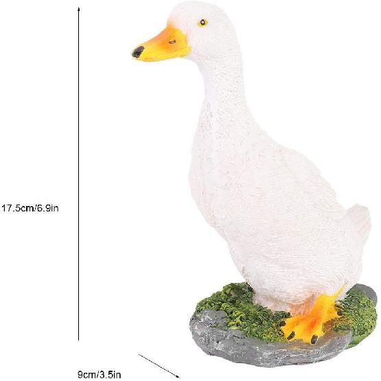 Gartendekoration Tierfigur aus Kunstharz, Ungiftige und Sichere Entenstatue, Flexible Simulation für Einkaufszentren Park Dekoration Hinterhof