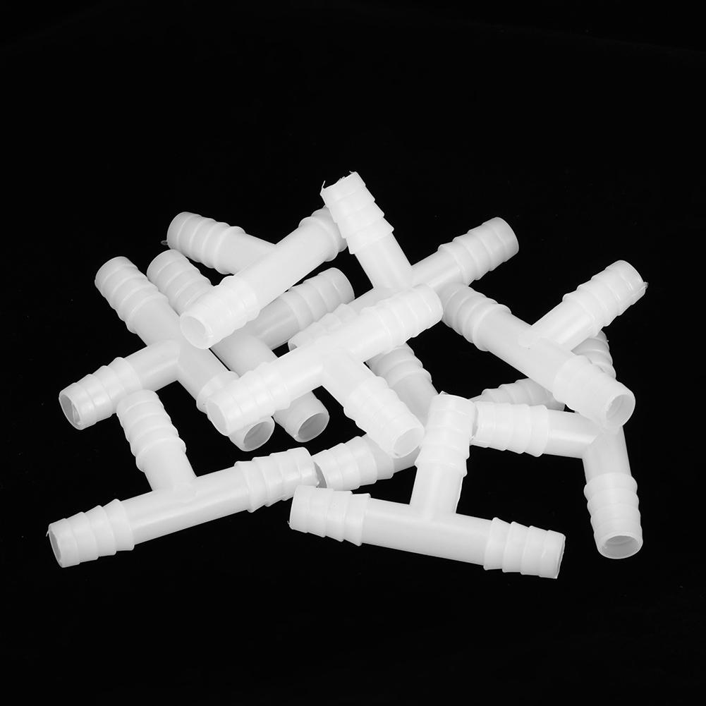 10PCS ABS Aquarium Tee Connector 3 Way Tubing Volume Air Flow Control Valve Fish Tank Oxygen Pump Accessories