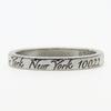 Used TIFFANY&Co. Ring Notes Narrow New York EU#57 Silver925 2.9g Silver Accessories