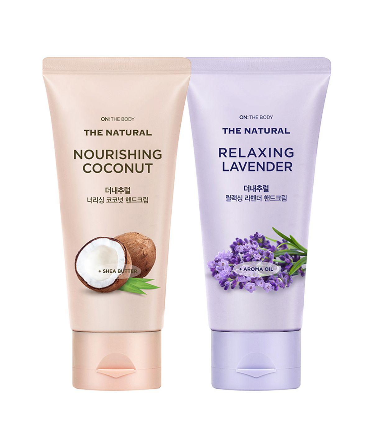 The Natural Hand Cream 75ml x 3 (Lavender/Coconut - Choose 1) lavender