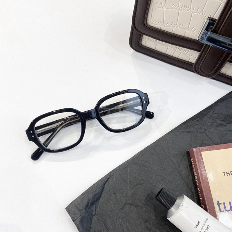Retro Oval Big Frame Glasses Women s Anti Blue Light Glasses Fashion Style Leopard Print Eyeglasses Frame
