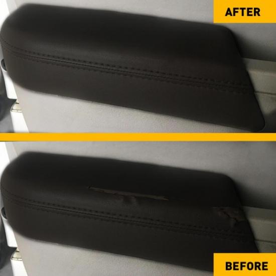 For 2009-15 Honda Pilot Armrest Rear Door Cover Leather Black Driver Passenger