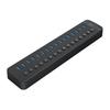 Hub CT2U3-16AB z włącznikami 16x USB-A - czarny