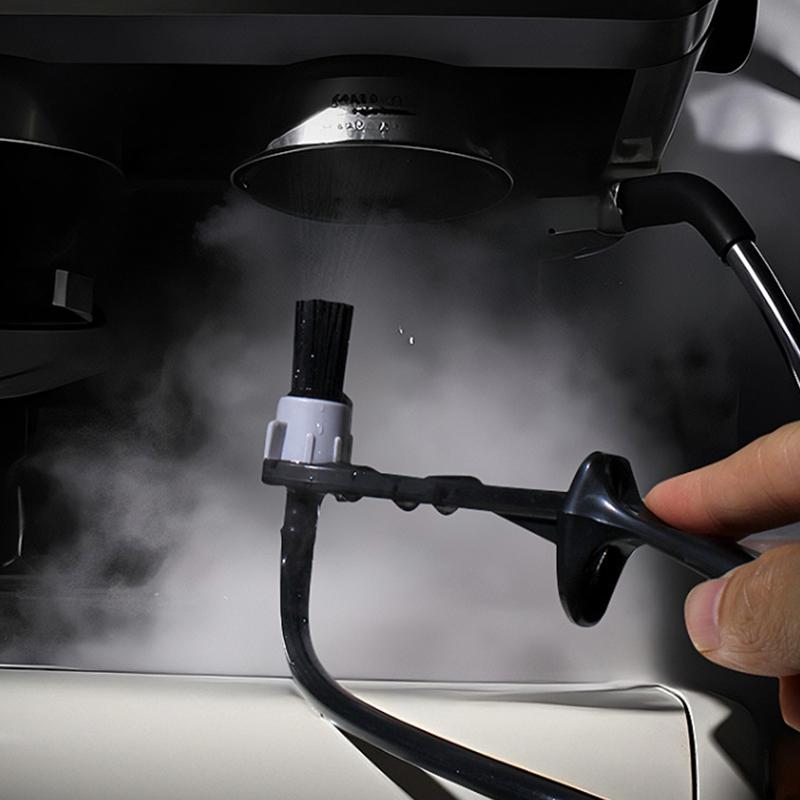 Kávový parní čisticí kartáč Nastavitelný Čisticí kartáč s dlouhou rukojetí na hlavu spařovače kávovaru Espresso Čisticí nástroj Baristické vybavení