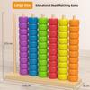 Wooden Colorful Bead Early Education Counting Rack Color Matching Fun Kindergarten Baby Training Educational Toy