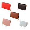 Female Fashion Wallet Multi-slots Large Capacity Wallets Portable Leather Change Money Purse Anti-lost Bus Card Holder