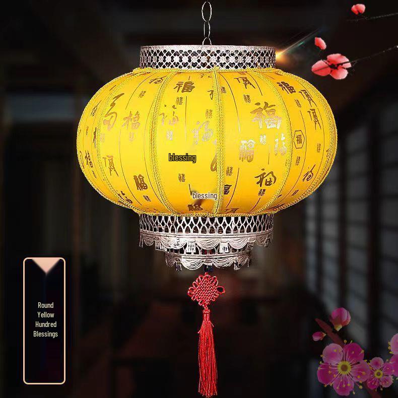 

New Outdoor Sheepskin Lanterns: Waterproof & Sunproof Lights for Spring Festival, Doorway, Balcony, Hotel, and Villa Decor Size 30