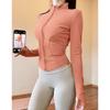 Sunscreen Clothes Stand-up Collar Tight Sports Jacket Women's Yoga Clothes Top Zipper Cardigan Running Fitness Clothes Jacket Long Sleeves