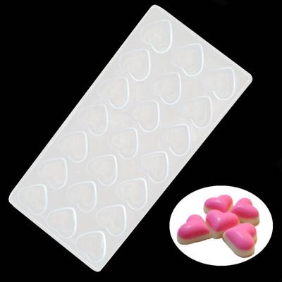 Klare Hartschokoladenmaschine aus Polycarbonat, PC, DIY 21 Love Candy Mold