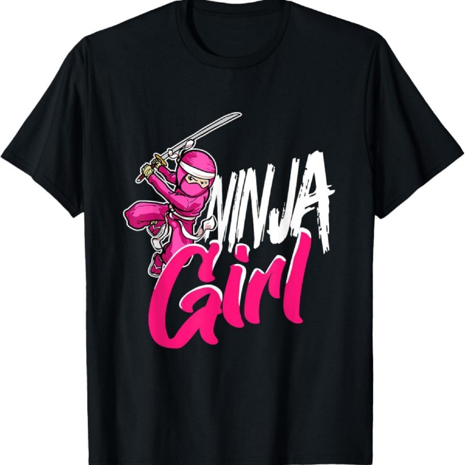 

Cute Ninja Fighter Costume Ninja Girl T-Shirt XXXXXL чёрный