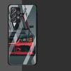 Japan JDM Sport Autos Comic Glas Fall Für Samsung Galaxy A52 A71 A50 A51 A70 A21s A31 A72 A10 A12 A30 A22 5G Telefon Abdeckung