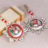2D Wooden Snowflake Ornaments, Faceless Christmas Hats,  Christmas Decorations