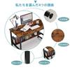 Embrace Life Simple Work Flat PC Study Space Storage Desk with Lower Computer Office Width 80cm X Depth 45cm X Easy To Single Study Retro Color Desk,