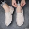 Men's summer linen Shoes Outdoor non skid versatile lazy shoe Trendy Fisherman's shoes Casual lightweight flats Homme