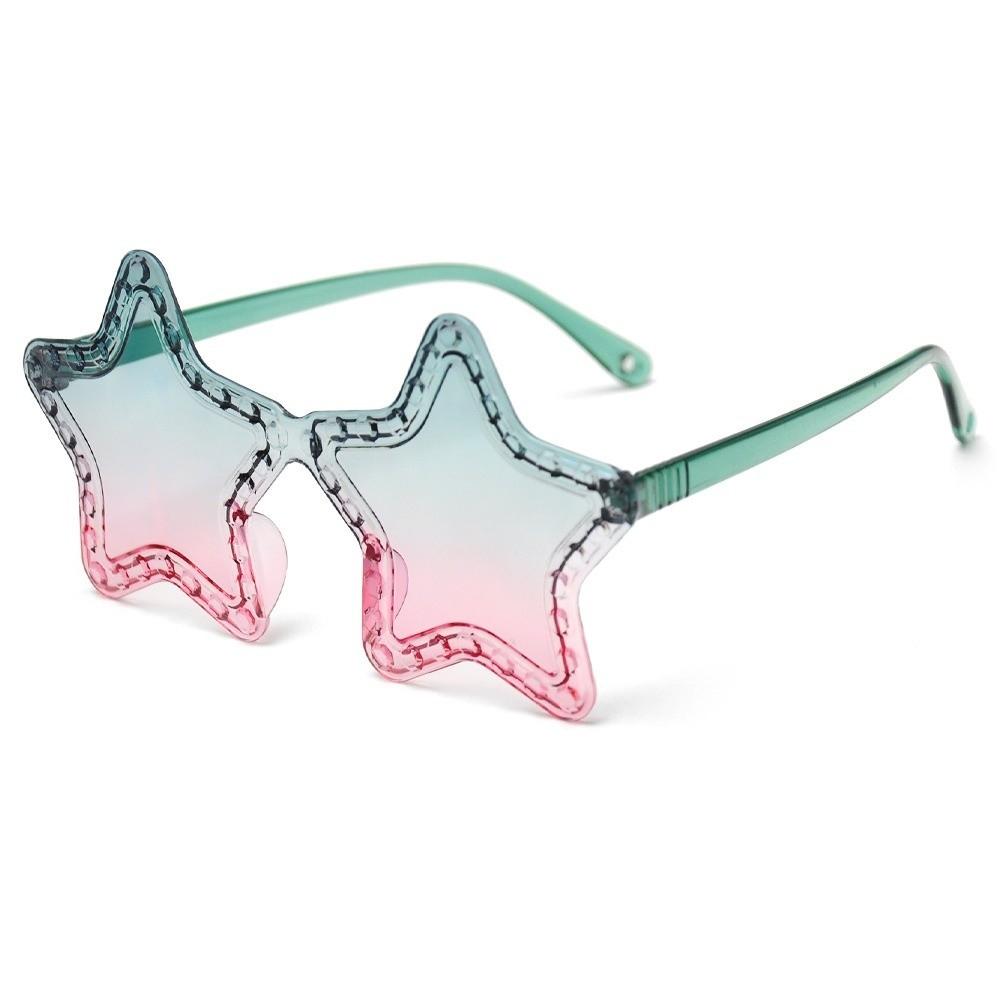 Gradient Children s Five-pointed Star Glasses Dopamine-colored Candy-colored Glasses 5
