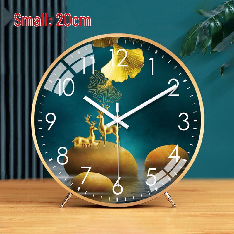 Elegant Multifunctional Clock: Desk, Wall, Table, or Floor Use – Light Luxury Ornament with Simple Pendulum