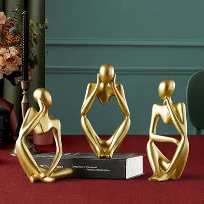 Abstract Figure Nordic Retro Decoration Office Home Living Room Wine Cabinet Decoration Sculpture Decoration
