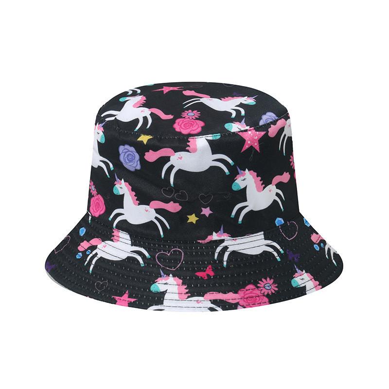 Bucket Hat Floral Four Leaf Clover Fisherman Hat Sun Protection Beach Hat Women