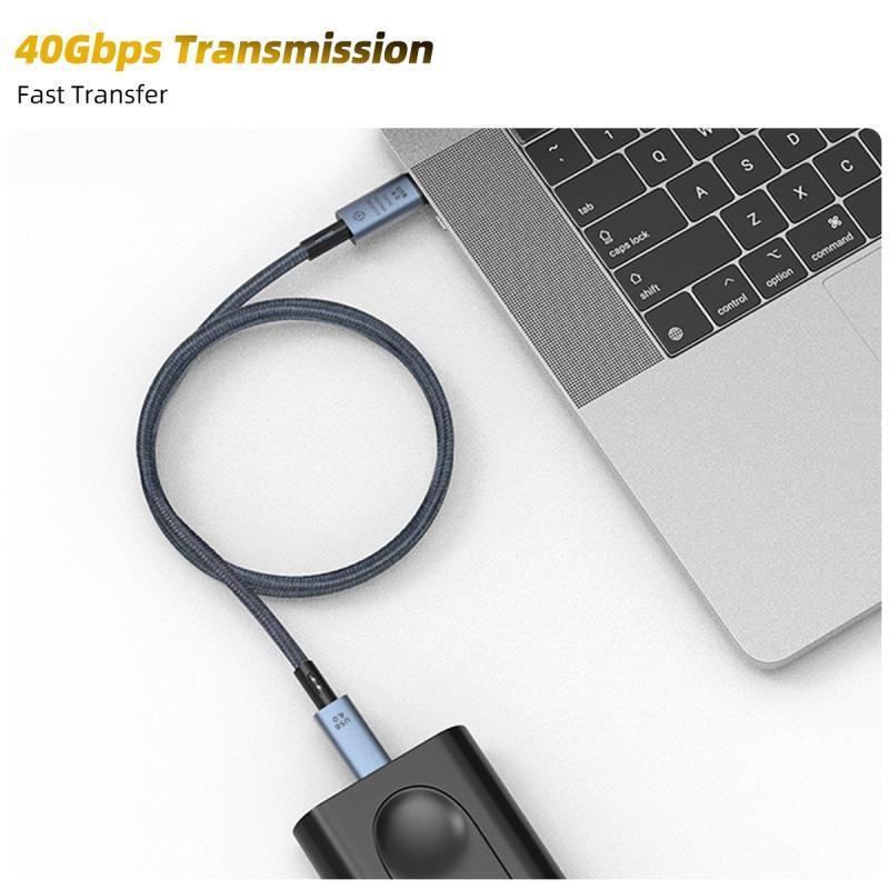 HdooLink USB C Cable PD 240W USB 3.0 4.0 40Gbps 8K 60Hz Fast Charging PD Cable for MacBook Air iPad Pro TB4 S22 USBC Type C Charge Data Line