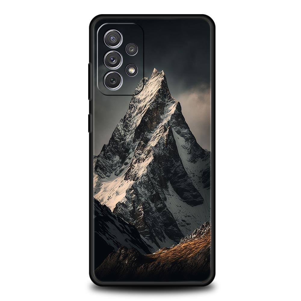

Чехол для телефона Samsung A17 A15 A13 A51 A71 A41 A31 A21S A07 A05 A35 A55 A23 A25 A33 A53 A73 5G Обложка Пейзаж с горными вершинами Galaxy A13 5G