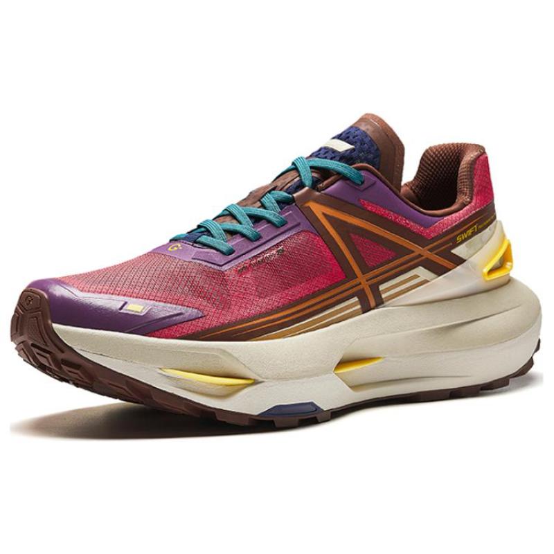 Anta Champion Series Abrasion Resistant Slip Resistant Cushioning Low Top Running Shoes Men's Red Brown Sneakers 112426601A-3