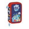 Blue's Clues-Blue's Clues Double Pencil Case Navy Blue (28 Pieces)