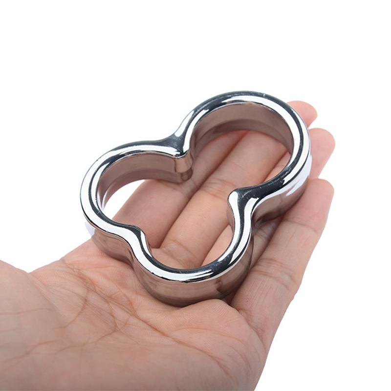 Multiple Models Size Metal Penis Bondage Lock Cock Rings Scrotum Stretcher Delay Ejaculation BDSM Adult Sexy Toys Man Sex Shop