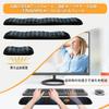 Junichiya Ergonomics Mouse Wrist Rest High Resilience Memory Foam Wave Curve Design Wrist Support Reduces Fatigue Ideal for Long Use Silicone Base 3.0