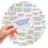 50PCS Inspirational Labels Stickers Positive Motivational Words Sticker Inspirational Quote Waterproof Vinyl Decals Water Bottle