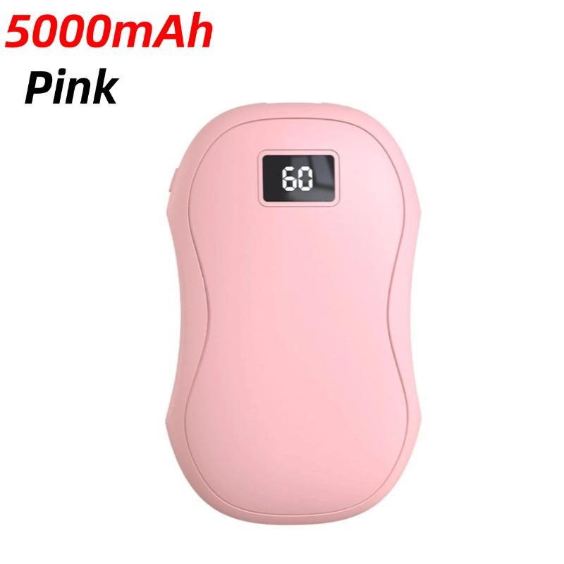 Încălzitor de mâini de iarnă 2 în 1 Mini încălzitor de mâini portabil Încărcare USB Încălzitor de mâini cu două fețe Afișaj digital Încălzitor de mâini cu încălzire rapidă