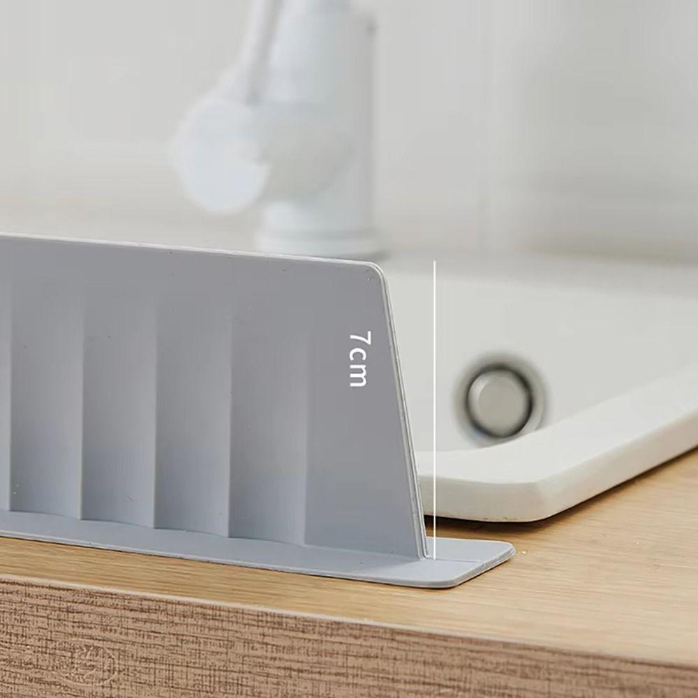 1Pcs Silicone Kitchen Countertop Bar with Suction Cup Sink Guard Baffle Plate Sink Splash Guard