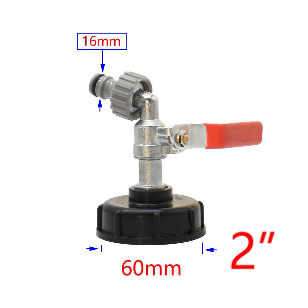 Farm IBC Tank Adapter 1/2" 3/4" 1" Thread Irrigation Valve Replacement Valve Garden Water Connectors Drain Couple