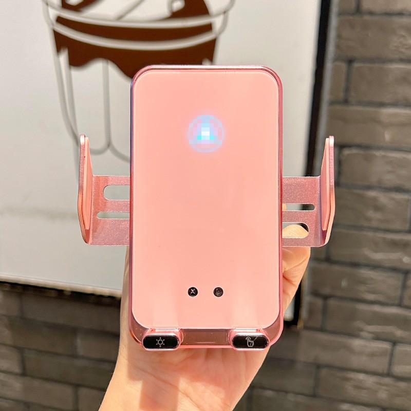 Universal Car Phone Holder With 15W Wireless Charging 360 Rotation Anti-Shake Non-Slip Design Aluminum Alloy Mount