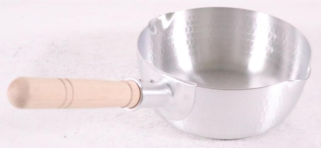Nakao Aluminum Manufacturing Nakao Aluminum Hammered Yukihira Pot 18cm Co., Ltd. (with Scale) Double-ended