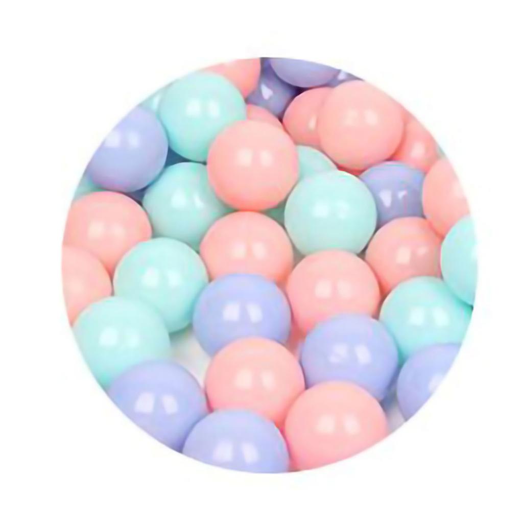 100pcs Kids Play Ball Funny Bright Color Reusable Ocean Ball for Pool Playground Tent