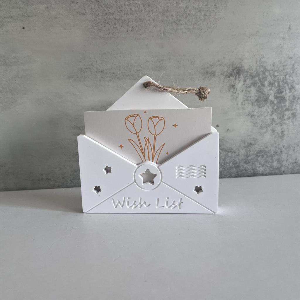 Modische Umschlag Robuste Silikon Schlüsselanhänger Form Set Bastelbedarf Epoxidharz Buchstabenanhänger zum Personalisieren von Schmuck