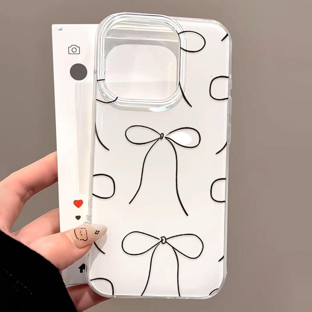 Painted Phone Case for iPhone 12 13 15 16 iPhone 16 12 13 14 15 Pro  14 15 16 Pro Max Coverage Shockproof Anti-Fingerprint Fresh Style Protective Case