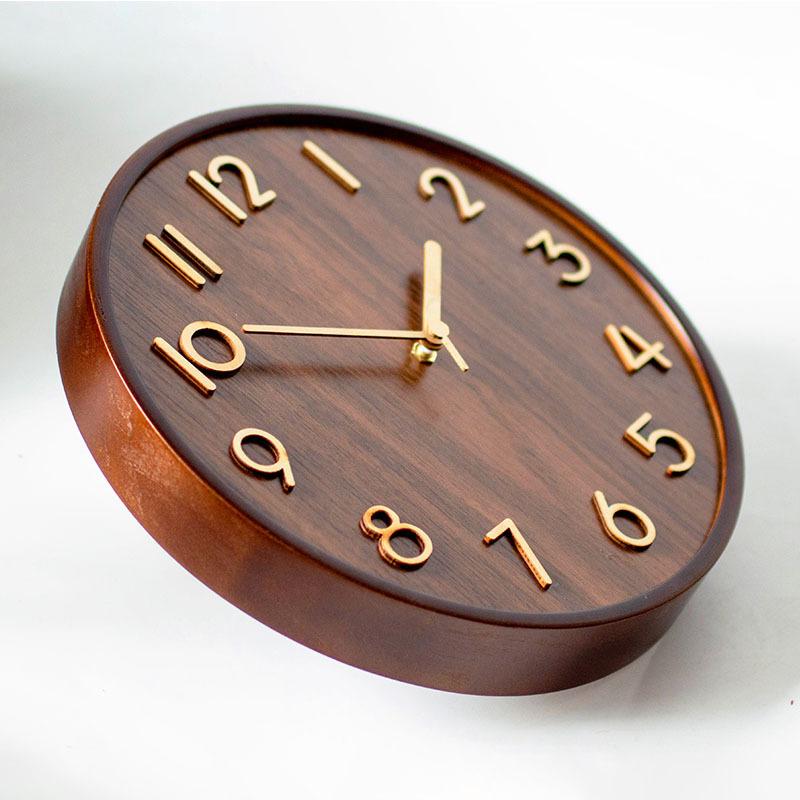 Massivholz Wanduhr Moderner Baumstamm Stil Wohnzimmer Dekorative Wanddekoration Quarzuhren Uhr Heimdekoration