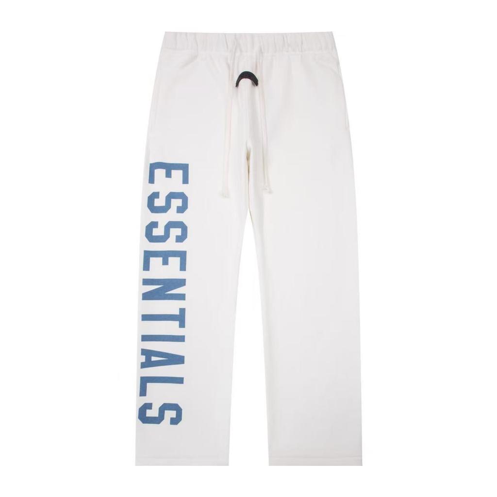 Pantaloni de trening unisex ESSENTIALS la modă cu imprimeu cu litere - Pantaloni lungi casual largi Streetwear