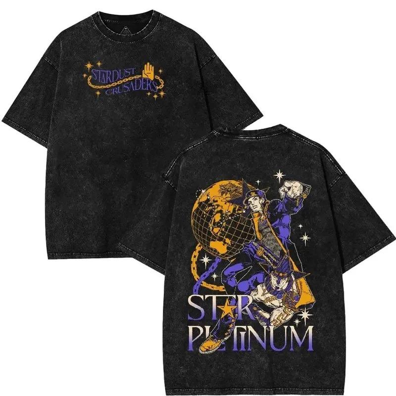 

Футболка Johnny Joestar JoJo s Bizarre Adventure Для чоловічого одягу Прана бавовна Повсякденна футболка З коротким рукавом Вільні футболки Топи L сірий