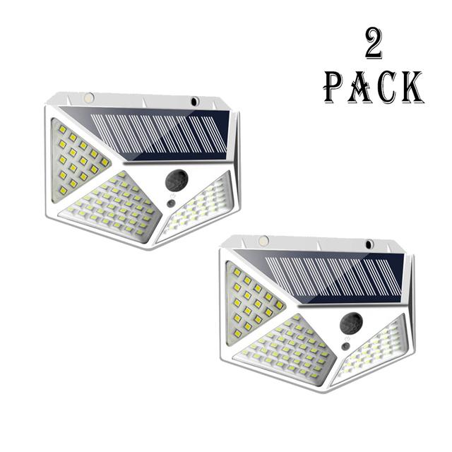 1/2/4Pcs 100 LED Solar Wall Lights Outdoor Solar Lamp PIR Motion Sensor Solar Powered Sunlight Street Light for Garden Light