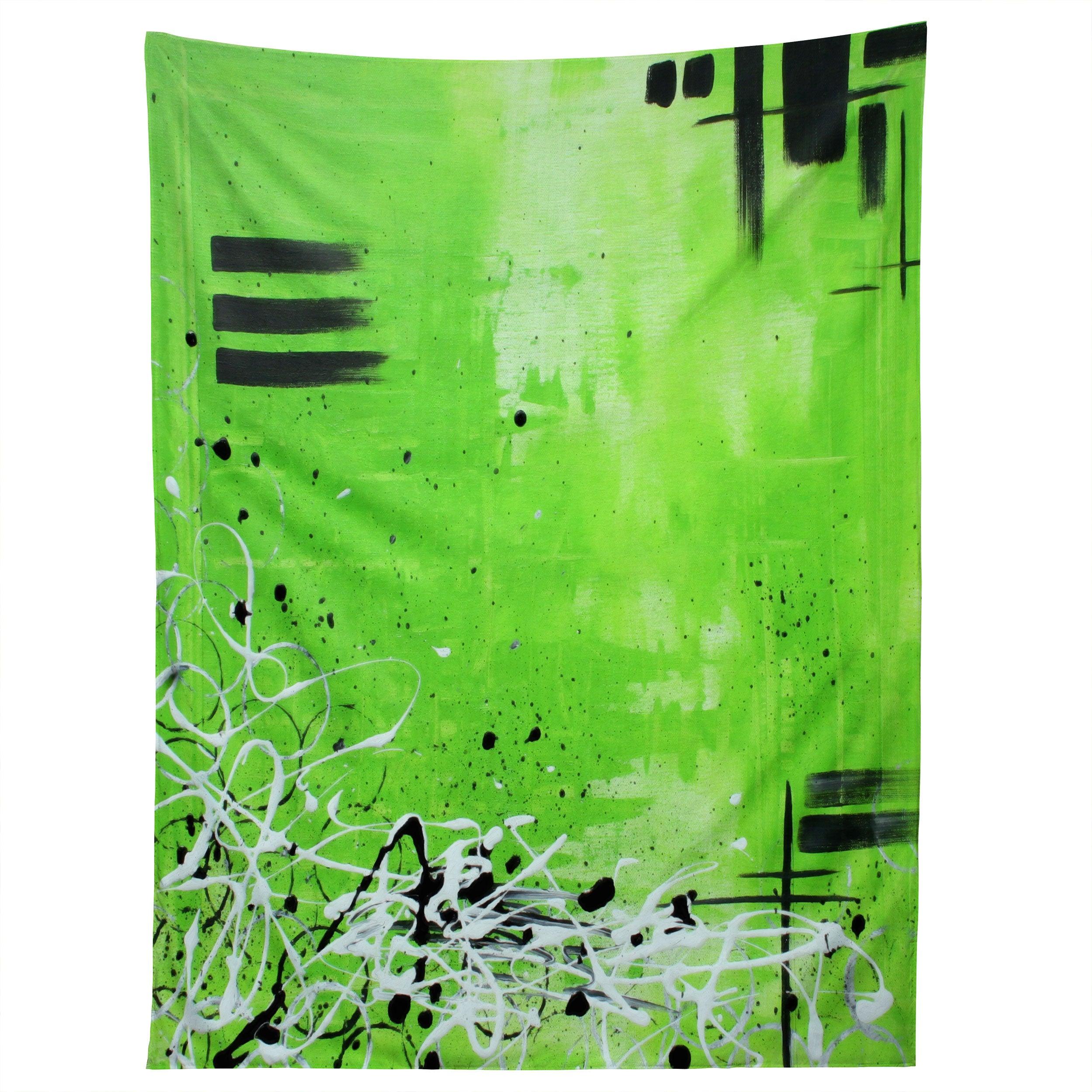GARDEN DELIGHT GREEN DREAMS tapestry 75x100