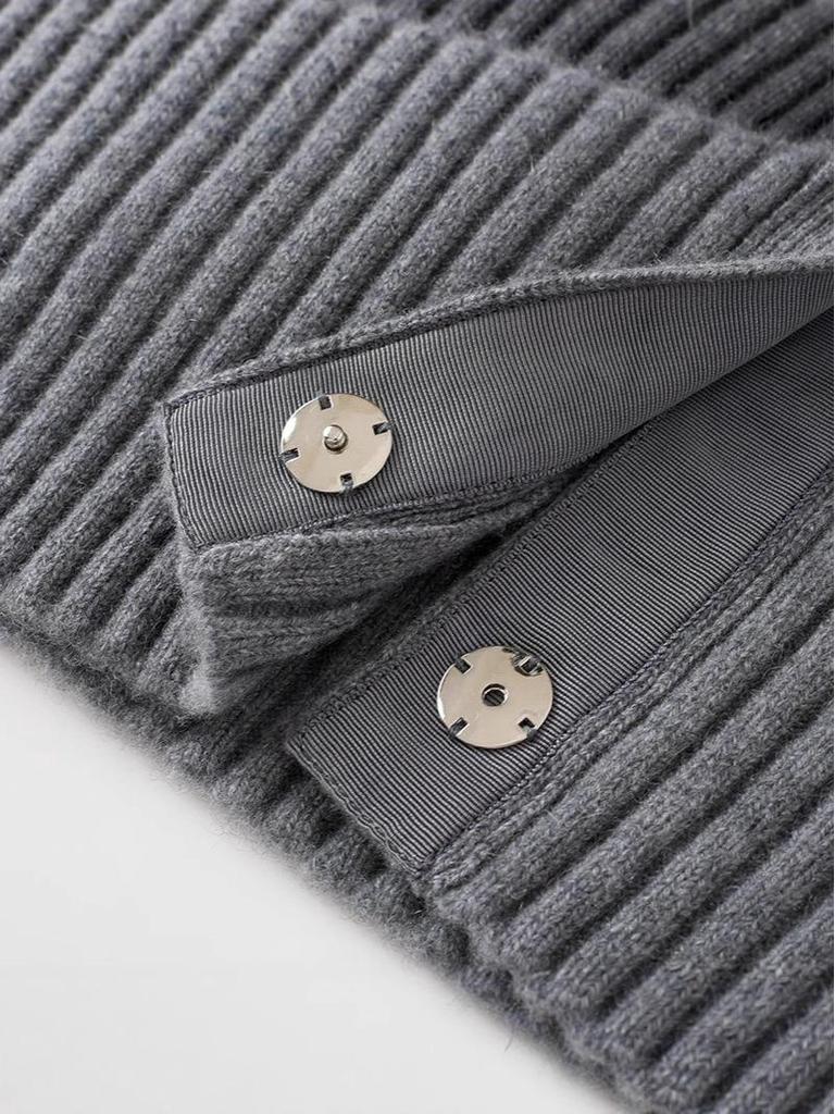 2025 Herbst/Winter Kaschmir-Cardigan mit V-Ausschnitt: Modischer, vielseitiger & locker sitzender Pullover