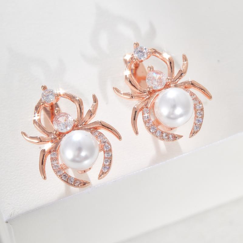 

Готические панк серьги-пауки для женщин, милые изысканные ретро хип-хоп вечеринки циркон подарок на Хэллоуин аксессуары