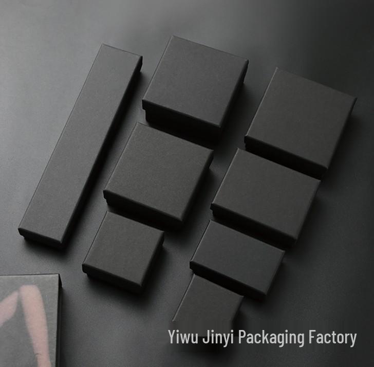 Kraft Paper Jewelry Box: Bracelet, Necklace, Anklet, Brooch Packaging with Lid and Base