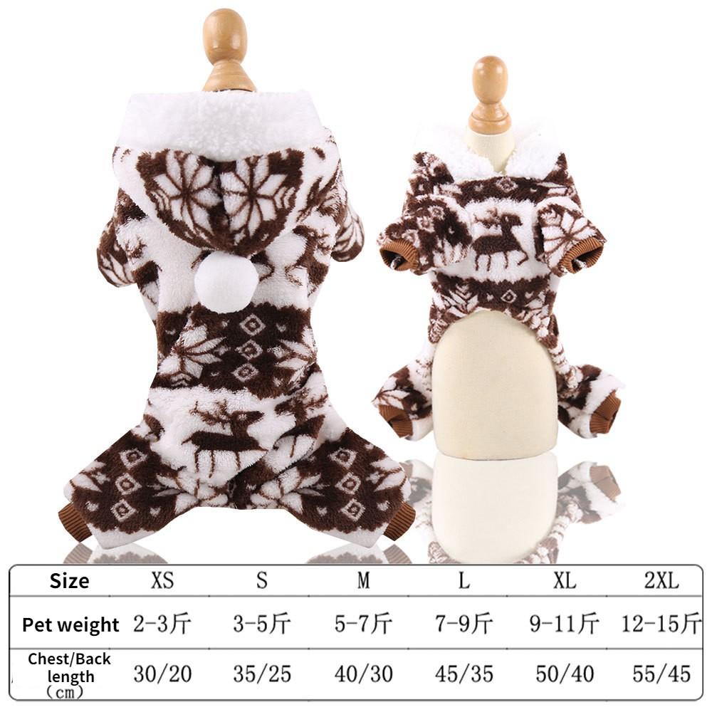 2025 Hoodies Dog Clothes Pet Cat Christmas Winter Sweatshirt Chihuahua Dog Coat Clothing Winter Pet Puppy Clothes Vest Jacket